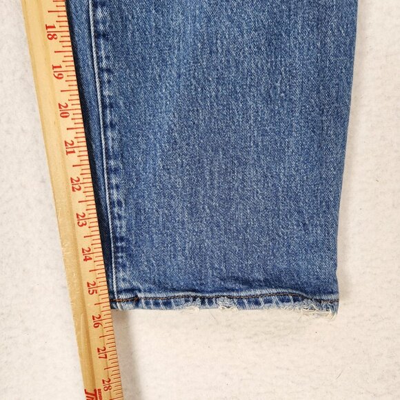 Madewell Jeans Womens 27  Petite Blue Perfect Vintage Straight Leg Mid Rise - Picture 6 of 12